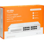 Hewlett packard enterprise instant on 1430 16g cl4 poe switch (124 watt poe, 1u)