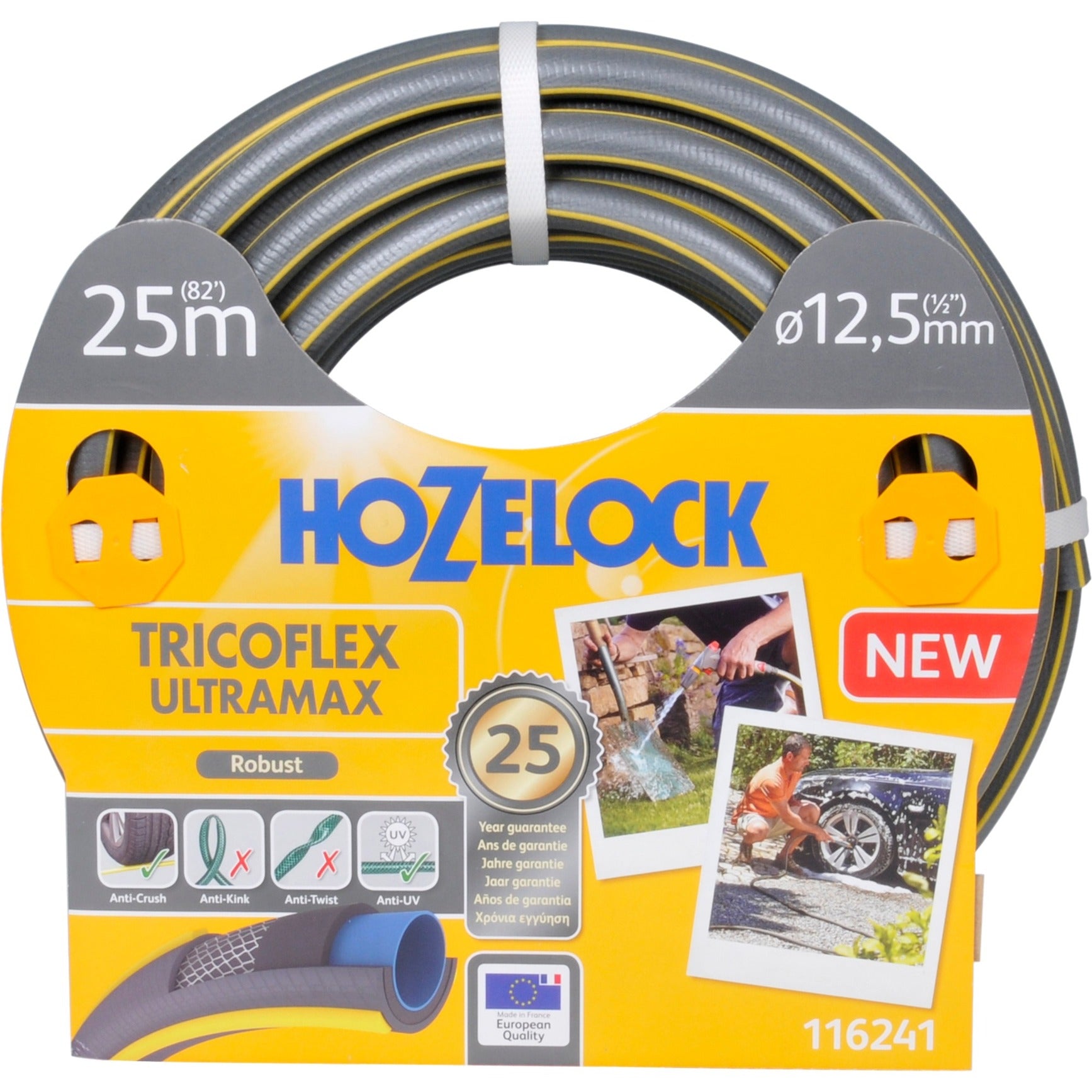 Hozelock 116241 tricoflex ultramax slang (25 meter, ø 12,5 mm)