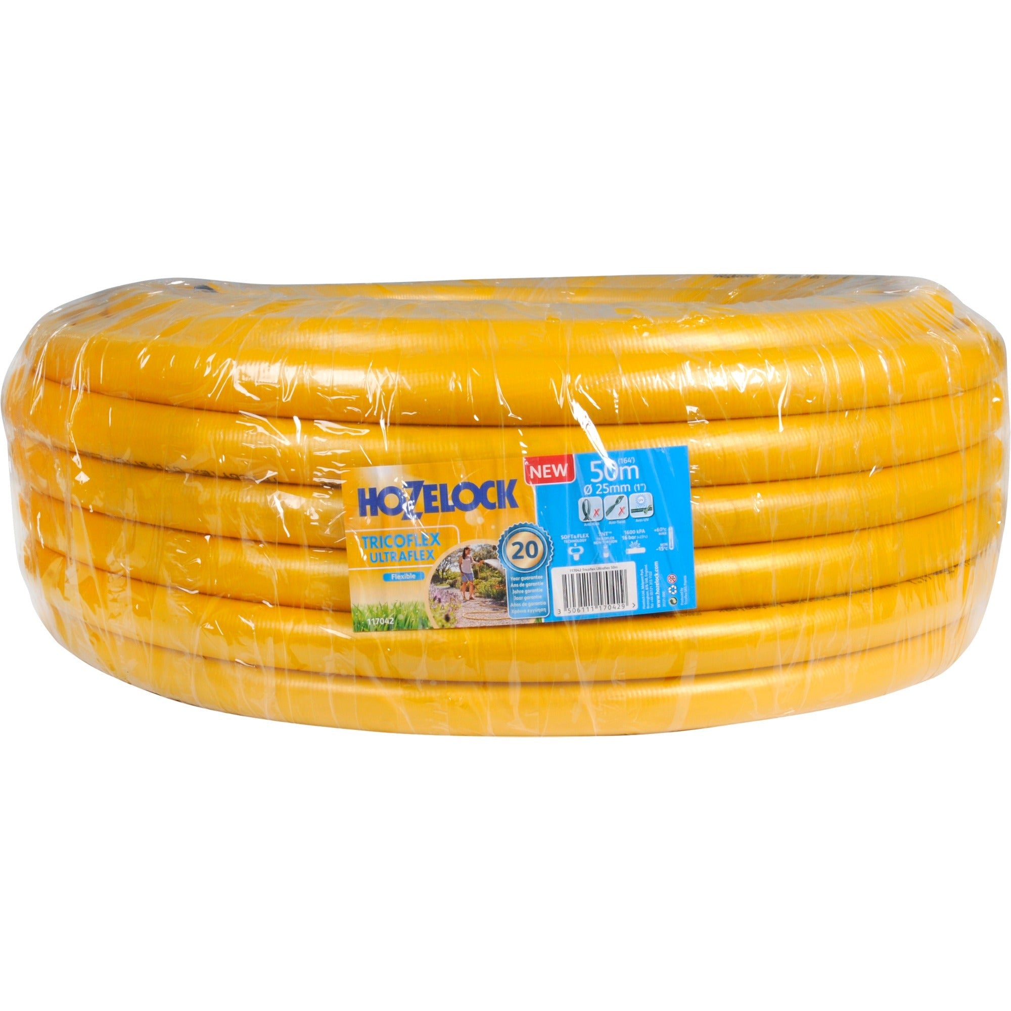 Hozelock 117042 tricoflex ultraflex slang (50 meter, ø 25 mm)