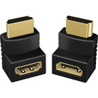 Icy box 2x hdmi hoek adapters (zwart, ib-cb009-1)