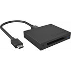 Icy box ib-cr402-c31 card reader kaartlezer (zwart, usb-c 3.2 (10 gbit s))