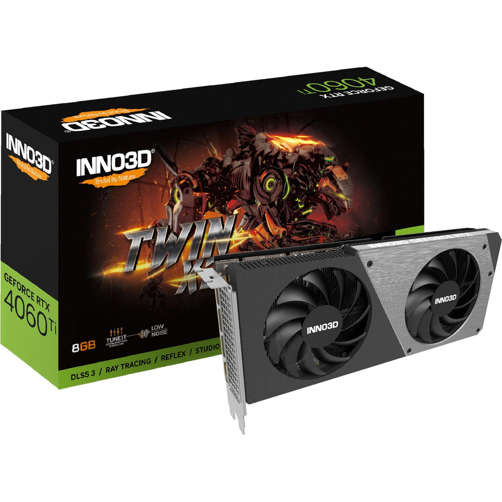 Inno3d n406t2-08d6-171153n geforce rtx 4060 ti twin x2, 8gb gddr6, 128-bit, 2535, 18gbps, 3xdp+hdmi