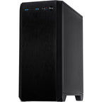 Inter-tech h-606 mini tower behuizing (zwart | 2x usb-a)