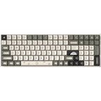 Iqunix f97 hitchhiker wireless mechanical keyboard, gaming toetsenbord (grijs wit, us lay-out, cherry mx brown, rgb leds, 96%, hot-swappable, pbt, 2.4ghz | bluetooth 5.1 | usb-c)