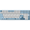 Iqunix f97 wintertide wireless mechanical keyboard, gaming toetsenbord (lichtblauw, us lay-out, cherry mx silent red, rgb leds, 96%, hot-swappable, pbt, 2.4ghz | bluetooth 5.1 | usb-c)
