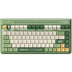 Iqunix og80 camping wireless mechanical keyboard, gaming toetsenbord (groen oranje, us lay-out, cherry mx red, rgb leds, 80% (tkl), hot-swappable, pbt, 2.4ghz | bluetooth 5.1 | usb-c)