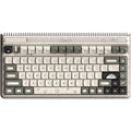 Iqunix og80 hitchhiker wireless mechanical keyboard, gaming toetsenbord (grijs wit, us lay-out, cherry mx silent red, rgb leds, 80% (tkl), hot-swappable, pbt, 2.4ghz | bluetooth 5.1 | usb-c)