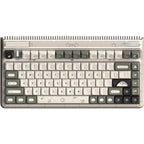 Iqunix og80 hitchhiker wireless mechanical keyboard, gaming toetsenbord (grijs wit, us lay-out, cherry mx silent red, rgb leds, 80% (tkl), hot-swappable, pbt, 2.4ghz | bluetooth 5.1 | usb-c)