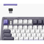 Iqunix og80 lavandin wireless mechanical keyboard, gaming toetsenbord (lavendel, us lay-out, cherry mx red, 80% (tkl), hot-swappable, pbt, 2.4ghz | bluetooth 5.1 | usb-c)