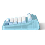 Iqunix og80 wintertide wireless mechanical keyboard, gaming toetsenbord (lichtblauw, us lay-out, iqunix moonstone turbo, rgb leds, 80% (tkl), hot-swappable, pbt, 2.4ghz | bluetooth 5.1 | usb-c)