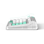 Iqunix og80 wormhole wireless mechanical keyboard, gaming toetsenbord (grijs groen, us lay-out, cherry mx brown, rgb leds, 80% (tkl), hot-swappable, pbt, 2.4ghz | bluetooth 5.1 | usb-c)