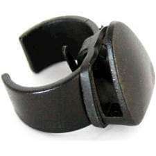 Hesling - jasbeschermer clip 20mm anti slip zwart