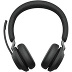 Jabra evolve2 65, ms stereo on-ear headset (zwart, microsoft teams, bluetooth)