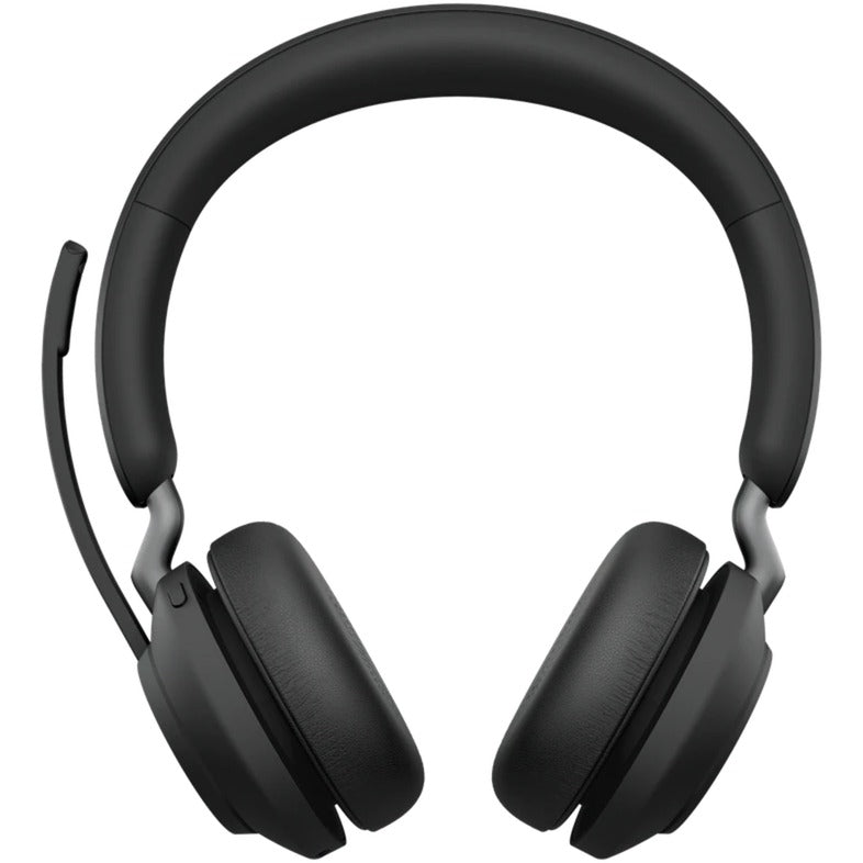 Jabra evolve2 65, ms stereo on-ear headset (zwart, microsoft teams, bluetooth, inclusief laadstation)