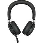 Jabra evolve2 75 on-ear headset (zwart, link380c, microsoft teams)