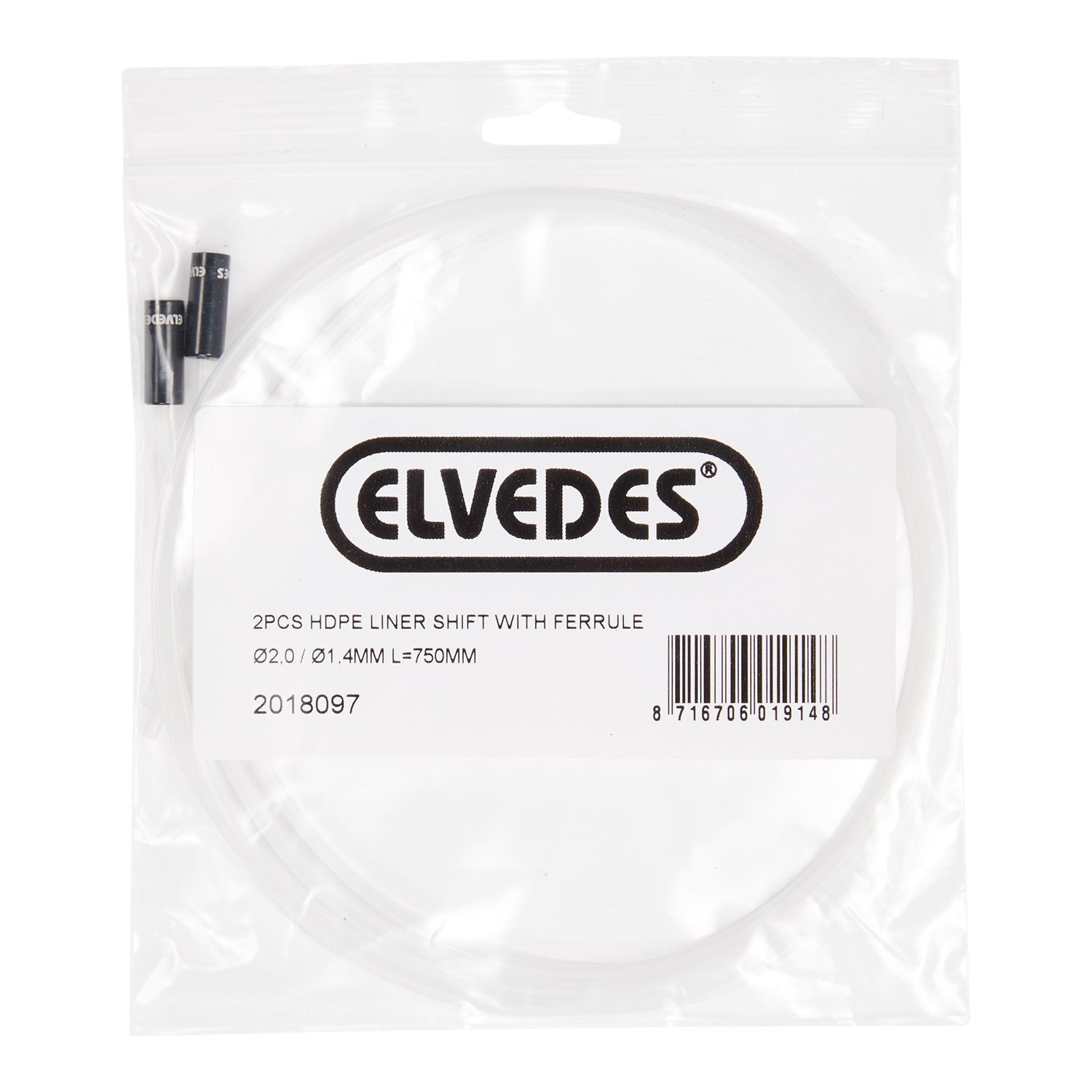 Elvedes Cable Systems- Cable SystemsKabed elv innerliner versn 2.0/1.4mm 750mm ds a 2