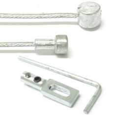 Elvedes Cable Systems- Cable Systems 6481 binnenkabel met 2 nippels (ton & peer) uni. haakhevel batavus + inbussleutel