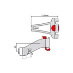 Klickfix - Klickfix balhoofd adapter tbv ahead adapter 1-1/8