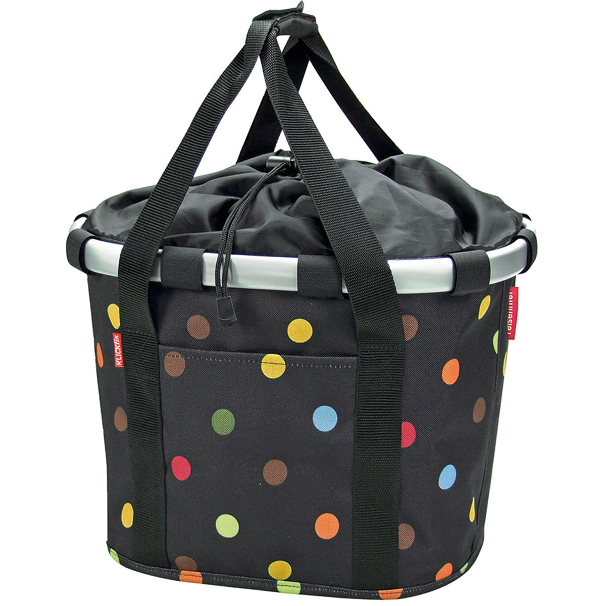 Klickfix rixen kaul fietsmand reisenthel mand dots