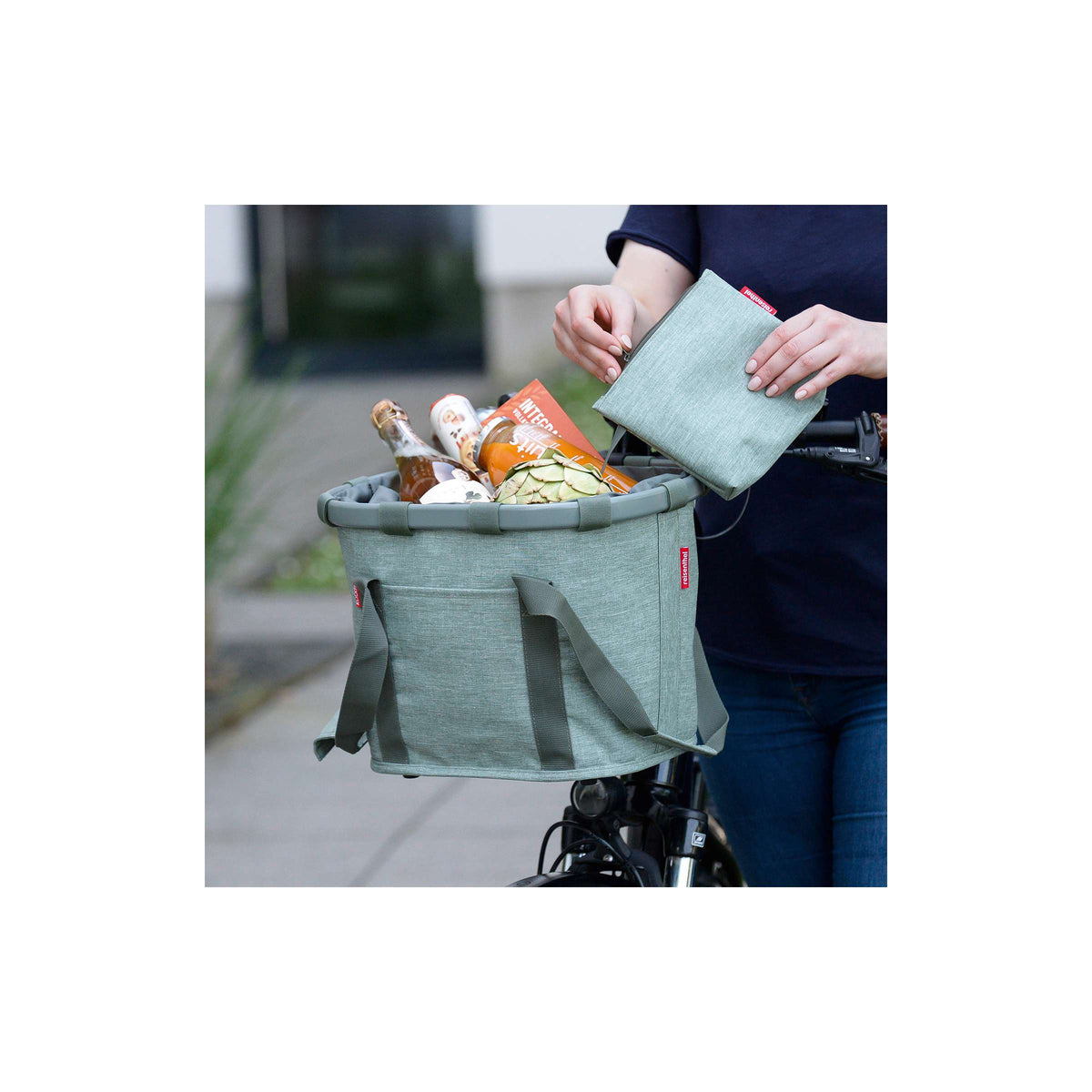 Klickfix reisenthel mandtas 15l twist salie groen