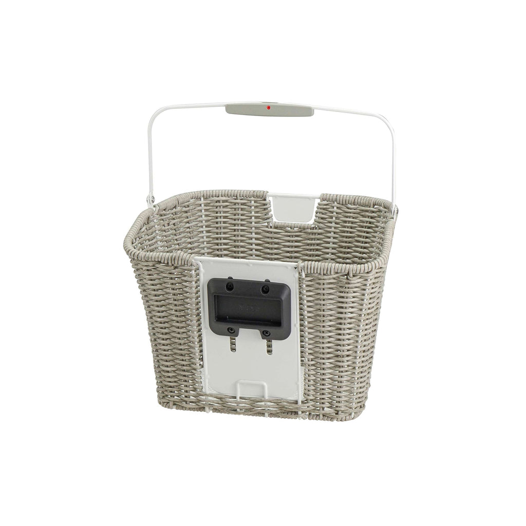 Klickfix - Klickfix Rixen kaul fietsmand structura retro licht grijs