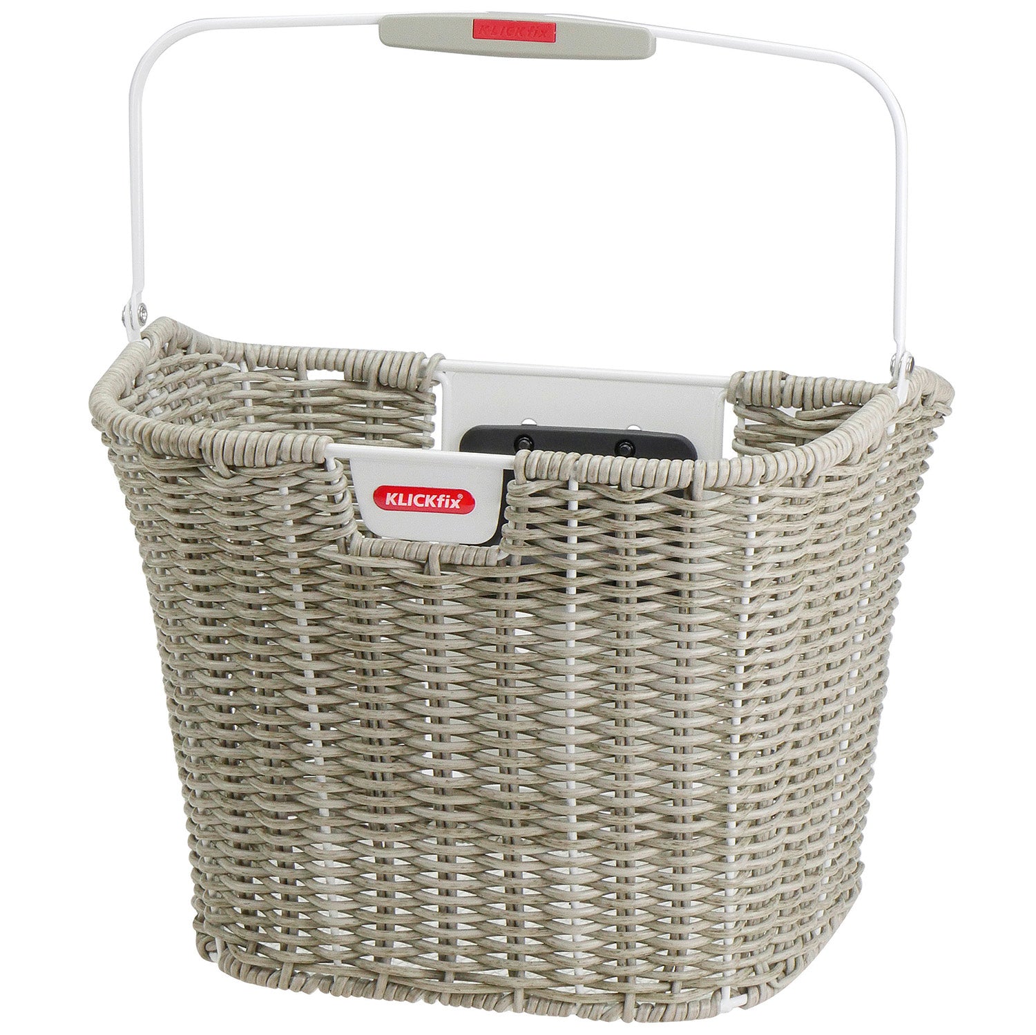 Klickfix - Klickfix Rixen kaul fietsmand structura retro licht grijs