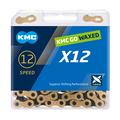 KMC - X12 waxed - ti-n - gold/black