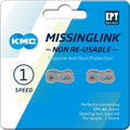 KMC MissingLink E1/E8 EPT, 3/32, 2 pièces, argent