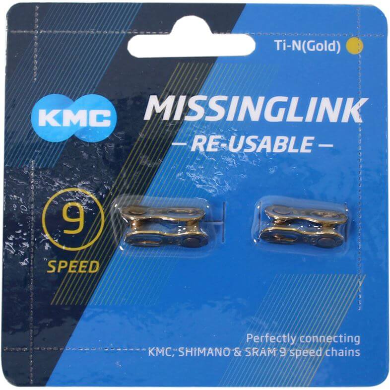 Chaîne de vélo KMC 9R Ti-N Or 6,6 mm