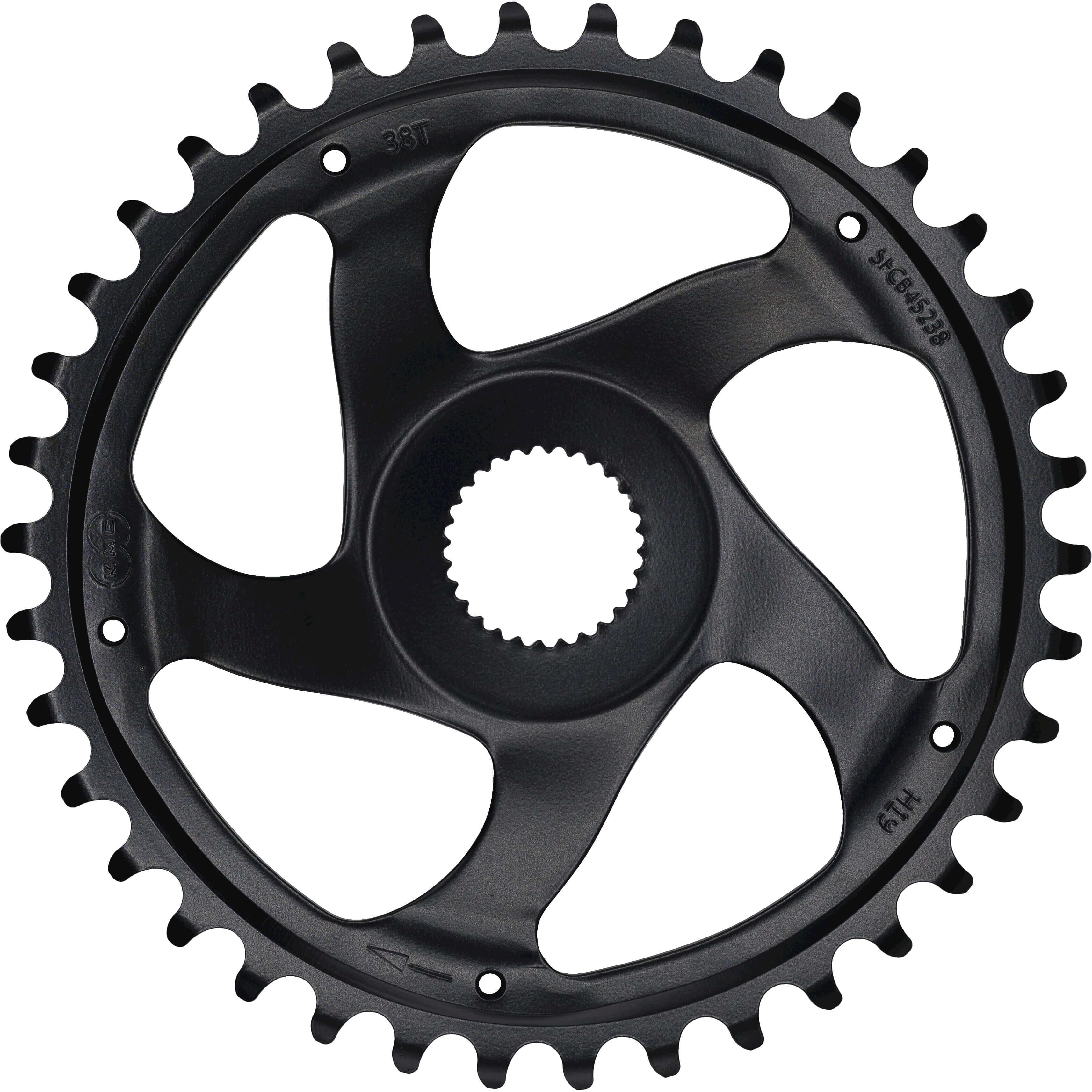 KMC Plateau de chaîne 38 dents Bosch Gen 4 50mm 11/128 - Noir
