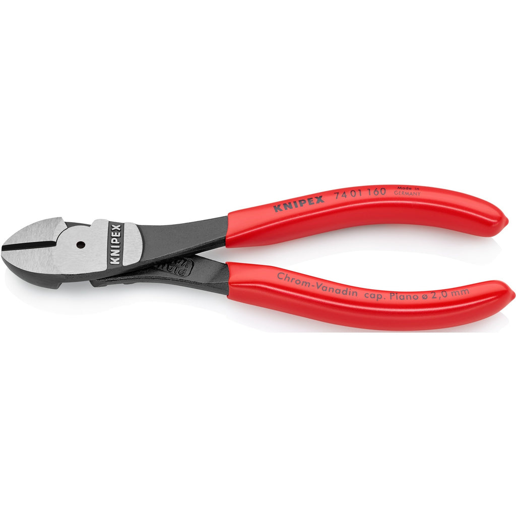 Knipex kracht-zijsnijtang 74 01 160 kniptang (rood)