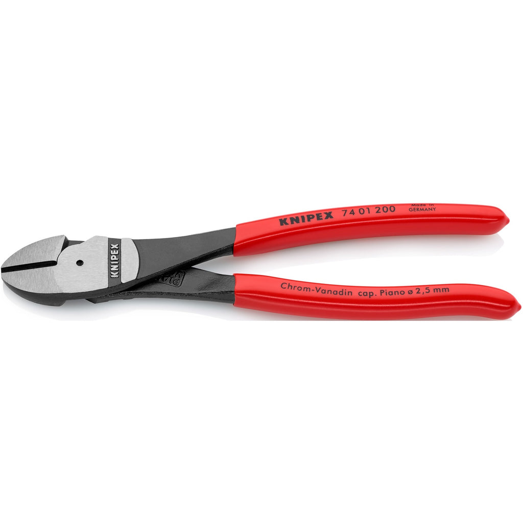 Knipex kracht-zijsnijtang 74 01 200 kniptang (rood)