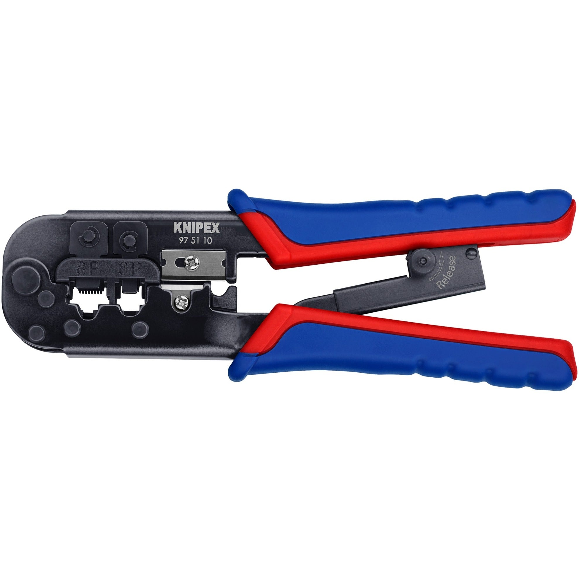 Knipex crimptang westernstekkers 6 en 8 polig - 97 51 10 sb 975110sb