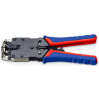Knipex krimptang 97 51 12 sb (blauw rood, rj-10, rj-11 12 en rj-45)