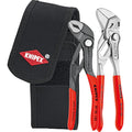 Knipex mini-tangenset in gereedschapsriemtas 002072v (rood zwart, 2-delig)