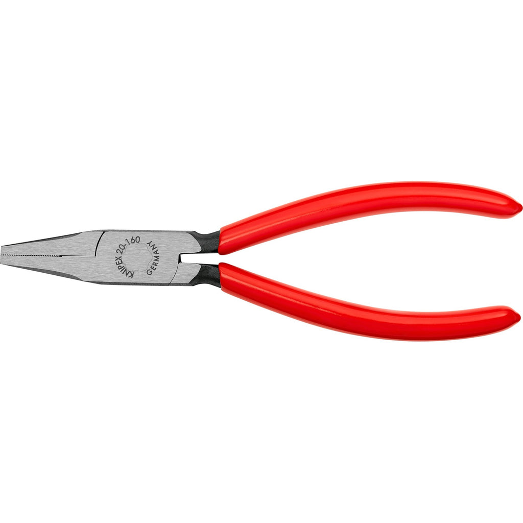 Knipex platbuigtang zwart geatramenteerd met kunststof bekleed 160 mm - 2001160