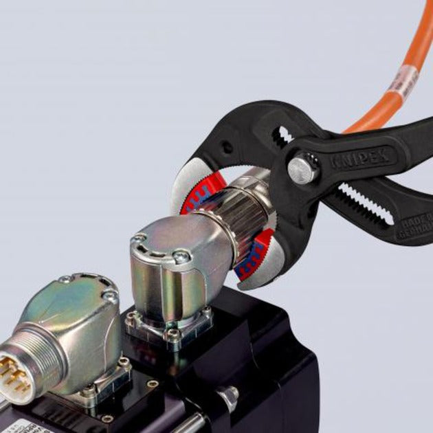 Knipex sifon en connectorentang 81 11 250 zweedse- waterpomp-tang (rood, 25 instelposities)