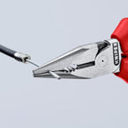 Knipex spitsbek combinatietang vde 0826145 (rood geel, geïsoleerd tot 1000 v)