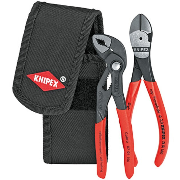 Knipex tangenset 00 20 72 v02 (rood zwart, 2-delig)