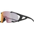 Alpina Lunettes HAWKEYE S QV noir mat/arc-en-ciel miroir.Cat.1-3