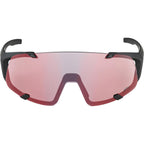 Alpina Lunettes HAWKEYE S QV noir mat/arc-en-ciel miroir.Cat.1-3