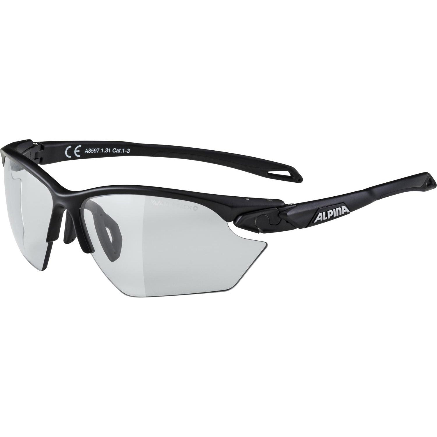 Alpina sports sportbril twist five s hr v zwart