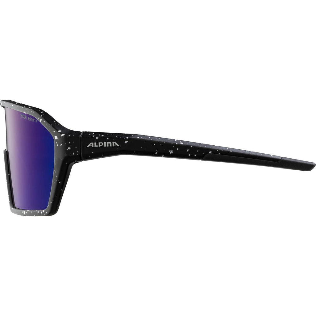 Alpina - sports sportbril ram q-lite blauwe spiegellens zwart