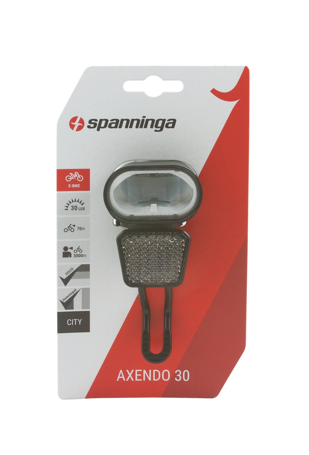 Spanninga - koplamp axendo 30 xe 6-12v e-bike