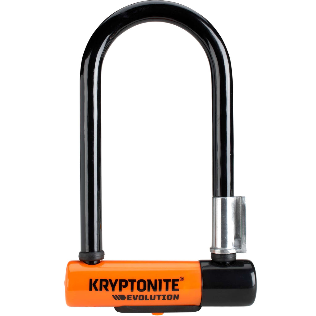 Kryptonite - Kryptonite evolution mini-7 beugelslot met kabel – fiets – art-2 slot – beugelslot (elektrische) fiets – 178x83 cm - kabel 120 cm lang – oranje/zwart