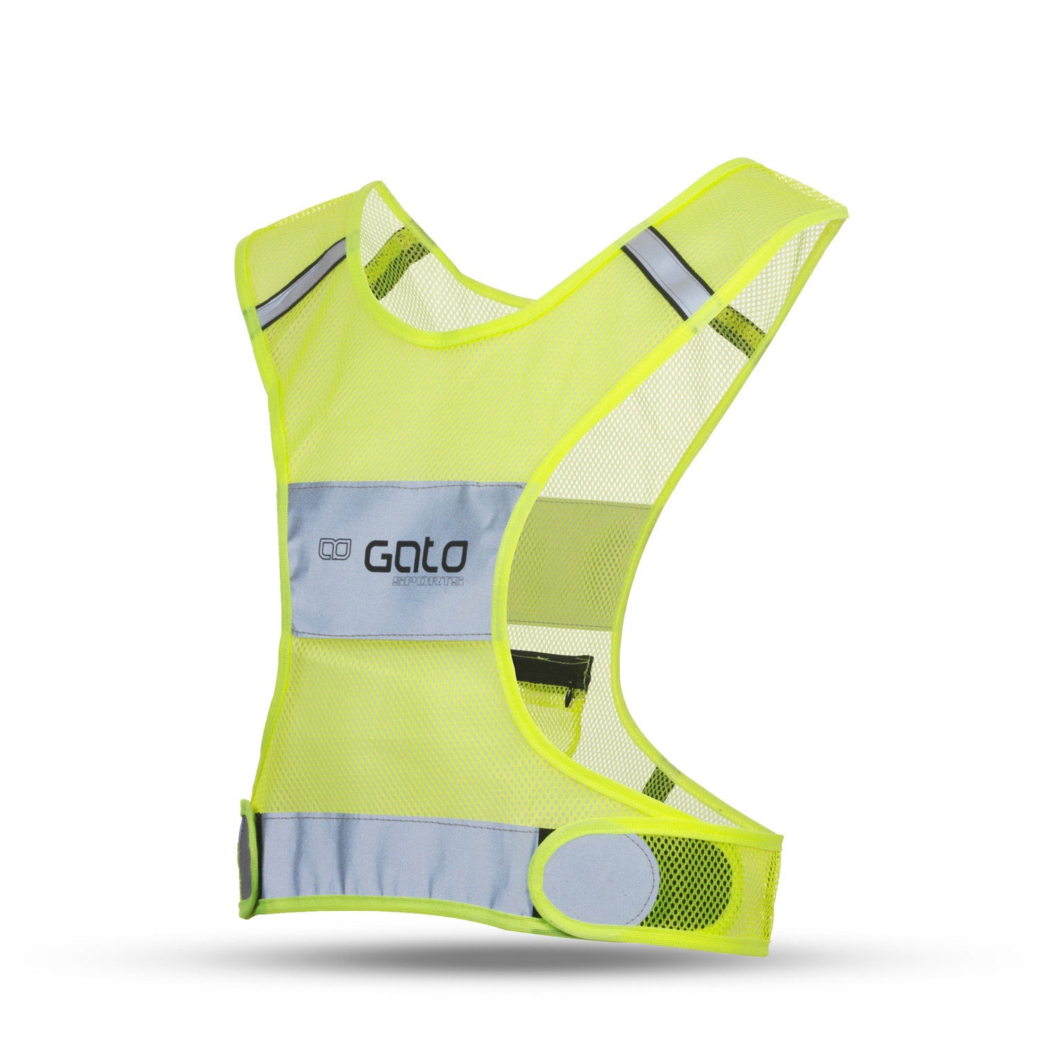 Gato X vest reflective neongeel maat S