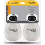 Outwet gato drinkflessen set 2 stuks 200ml zwart transparant
