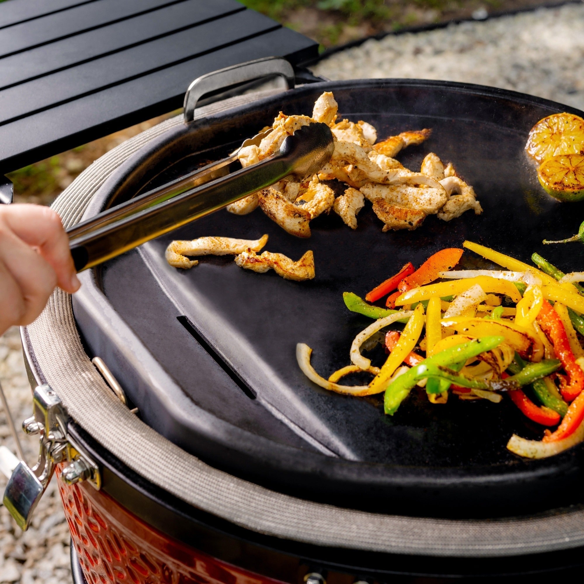 Kamado joe karbon steel griddle grillplaat