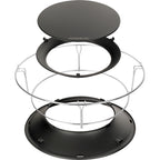 Kamado joe slōroller met rvs cooking rack voor classic i ii inlegrooster