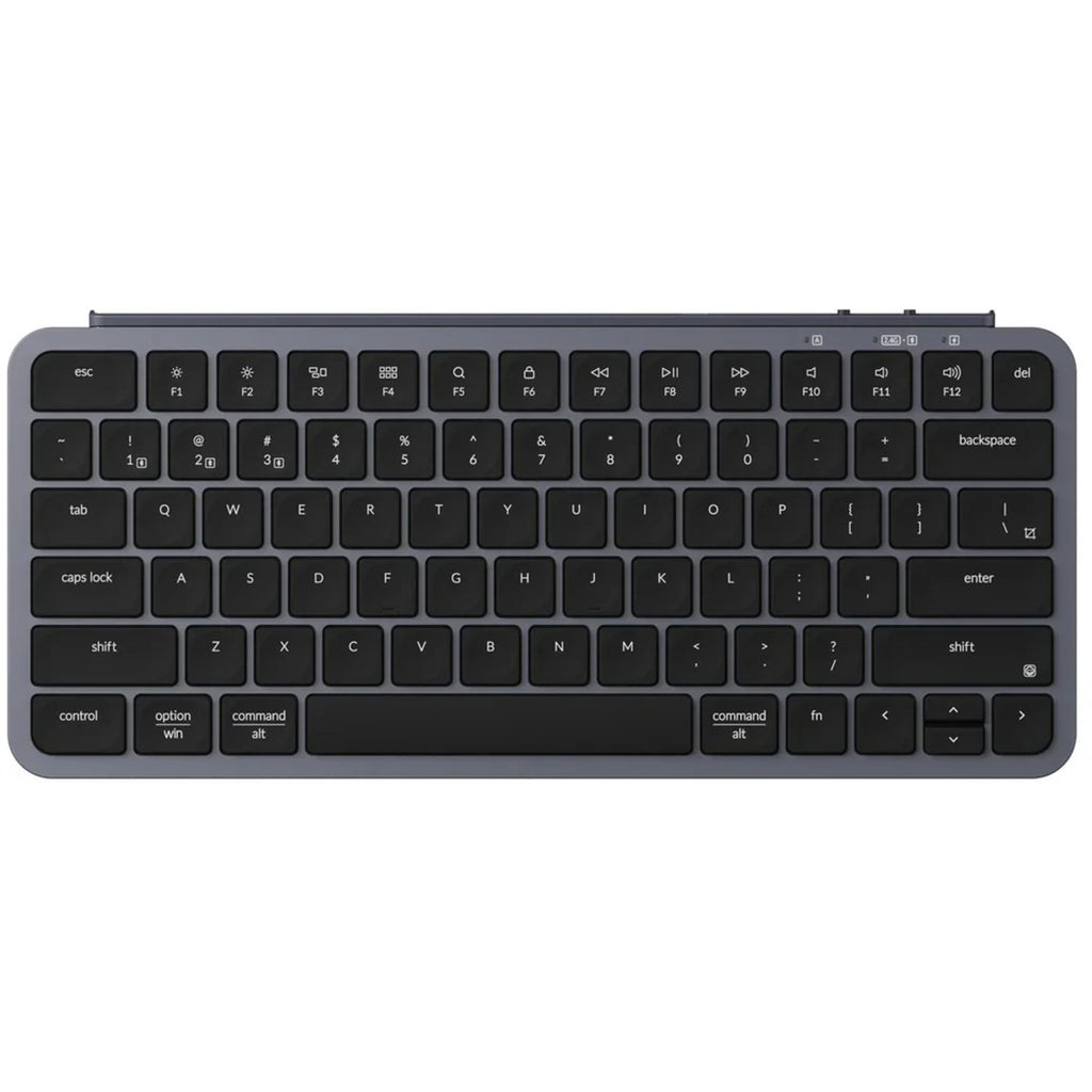Keychron b1 pro-k1, toetsenbord (grijs zwart, us-international, scissor switches, 75%, abs keycaps, 2.4ghz | bluetooth 5.2 | usb-c)